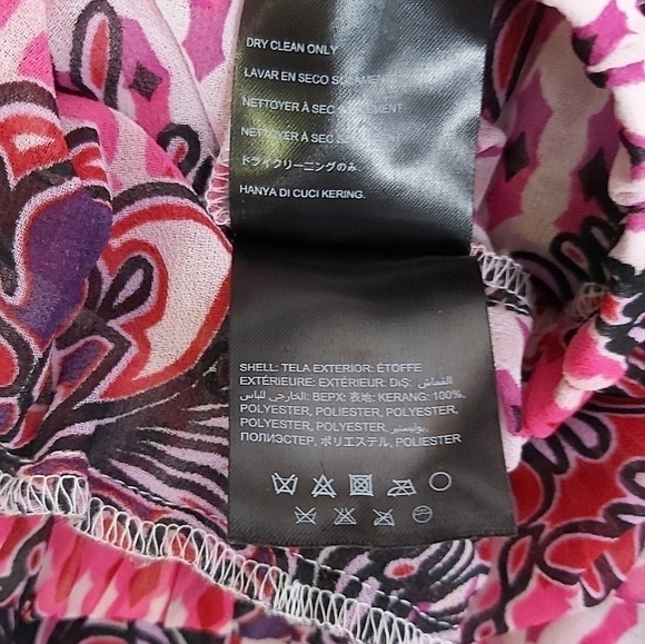 BEBE‎ Floral Sheer Cold Shoulder Top - Picture 7 of 10